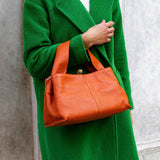 Borsa in Vera Pelle Sophie Arancione - ISKIA That's Vera Italia