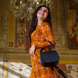 Borsa in Vera Pelle Angelina Nero - ISKIA That's Vera Italia