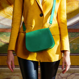 Borsa in Vera Pelle Angelina Verde - ISKIA That's Vera Italia