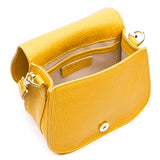 Borsa in Vera Pelle Angelina Giallo - ISKIA That's Vera Italia