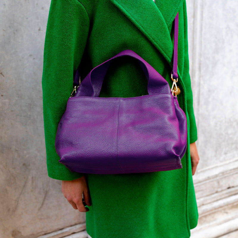 Borsa in Vera Pelle Sophie Viola - ISKIA That's Vera Italia 