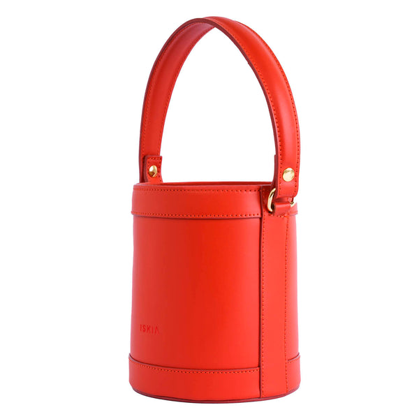 Borsa in Vera Pelle Zoe Mattone - ISKIA That's Vera Italia 